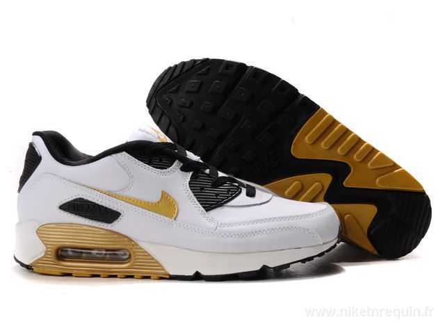 blanc et jaune Nike Air Max 90 (2)